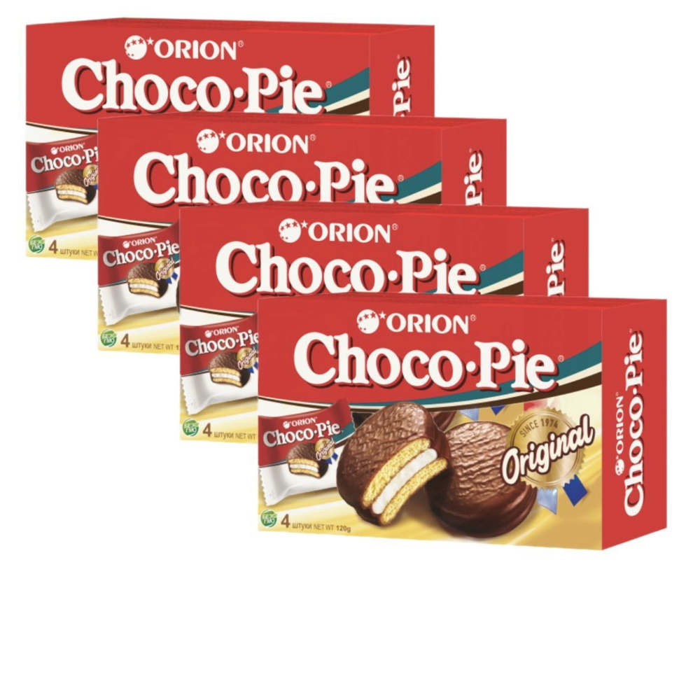 Orion Пирожное Choco Pie, 120 г х 4 шт #1