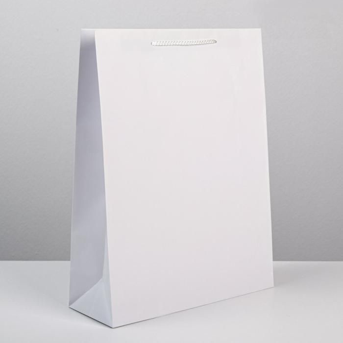Пакет ламинированный "Белый", L 28 х 38 х 9 см #1