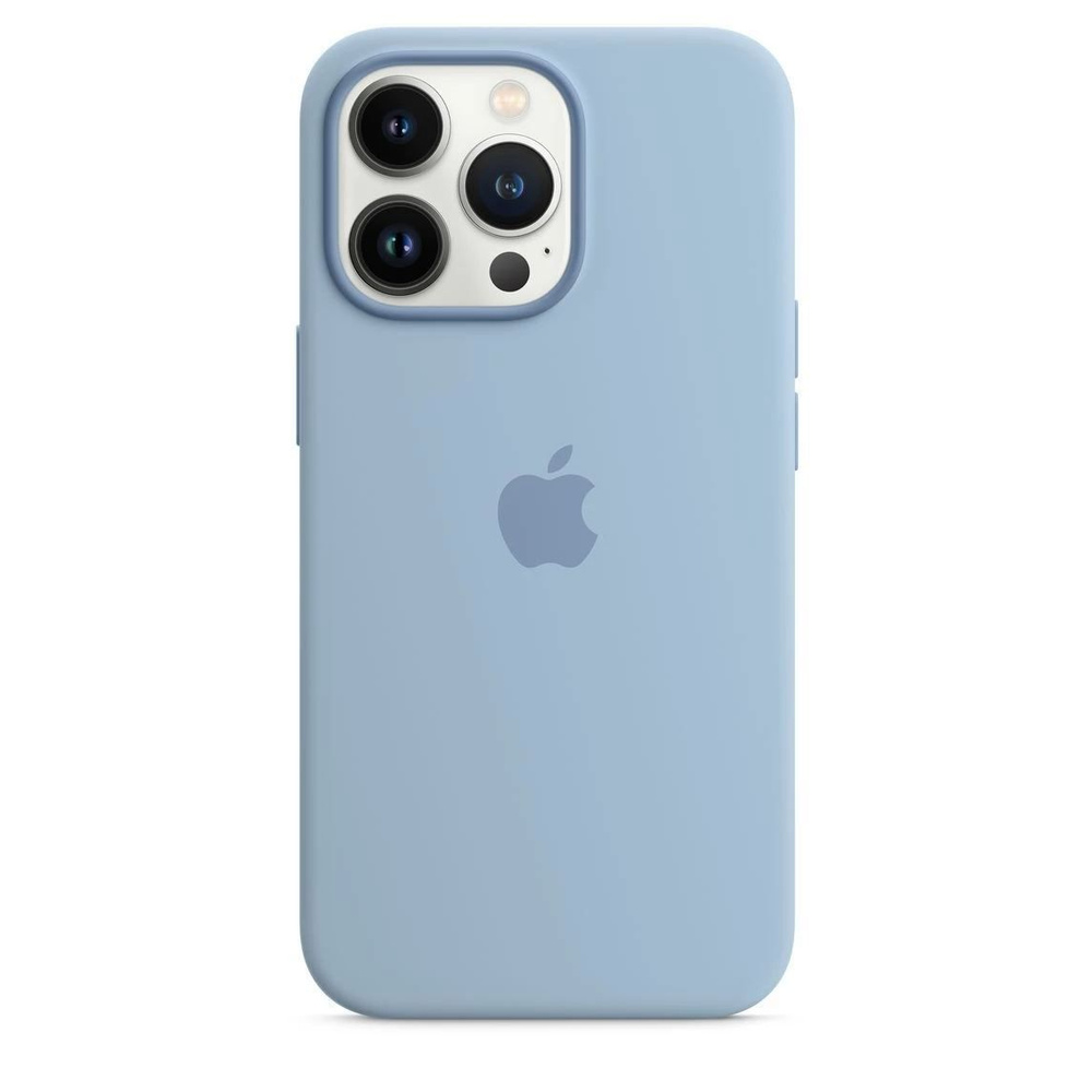 Чехол с цветной анимацией для iPhone 13 Pro Max Slicone Case Blue Fog #1