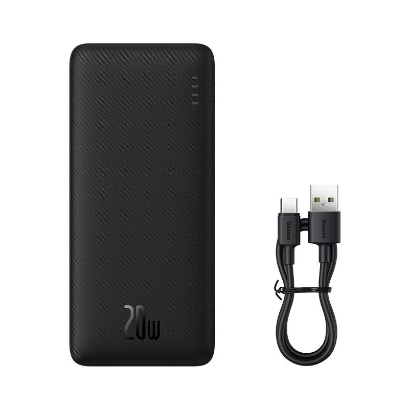 Внешний аккумулятор Baseus Airpow Fast Charge Power Bank 20W 10000mAh (PPQD090001) black  #1