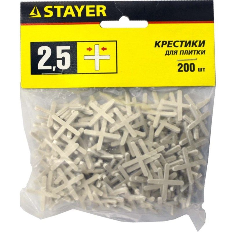 Stayer Крестик для плитки 2.5 мм, 200 шт. #1