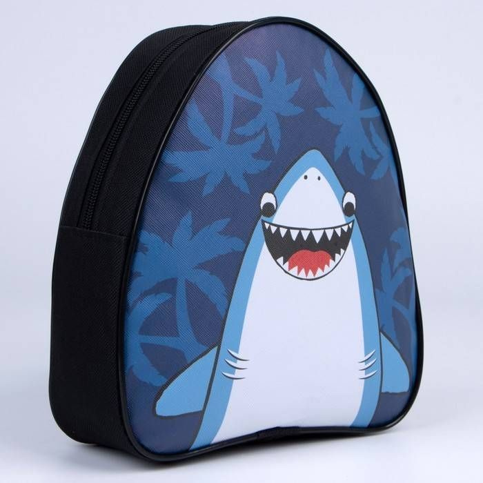 Рюкзак детский, 23 см x 21 см x 9 см, через плечо - Shark, 1 шт. #1