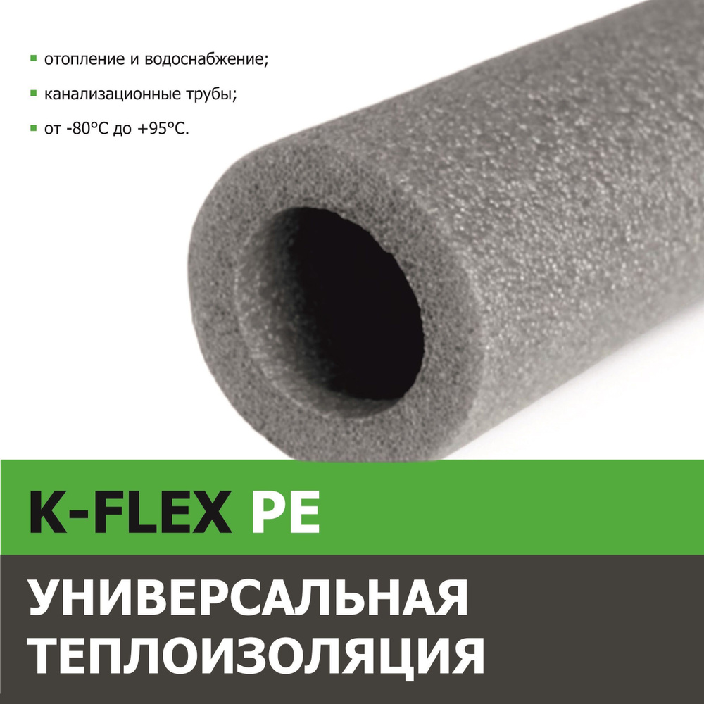 Утеплитель для труб / Трубка K-FLEX PE 13мм вн. D 35мм 2м #1