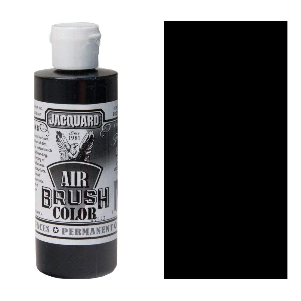 Краска для аэрографии Jacquard "Airbrush Color" 106 Transparent Black (черный прозрачный), 118мл  #1