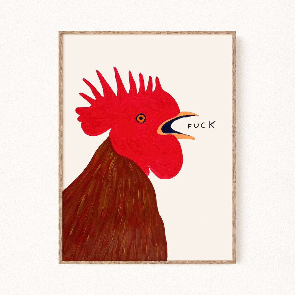 Постер для интерьера "Chicken - Петух", 30х40 см #1