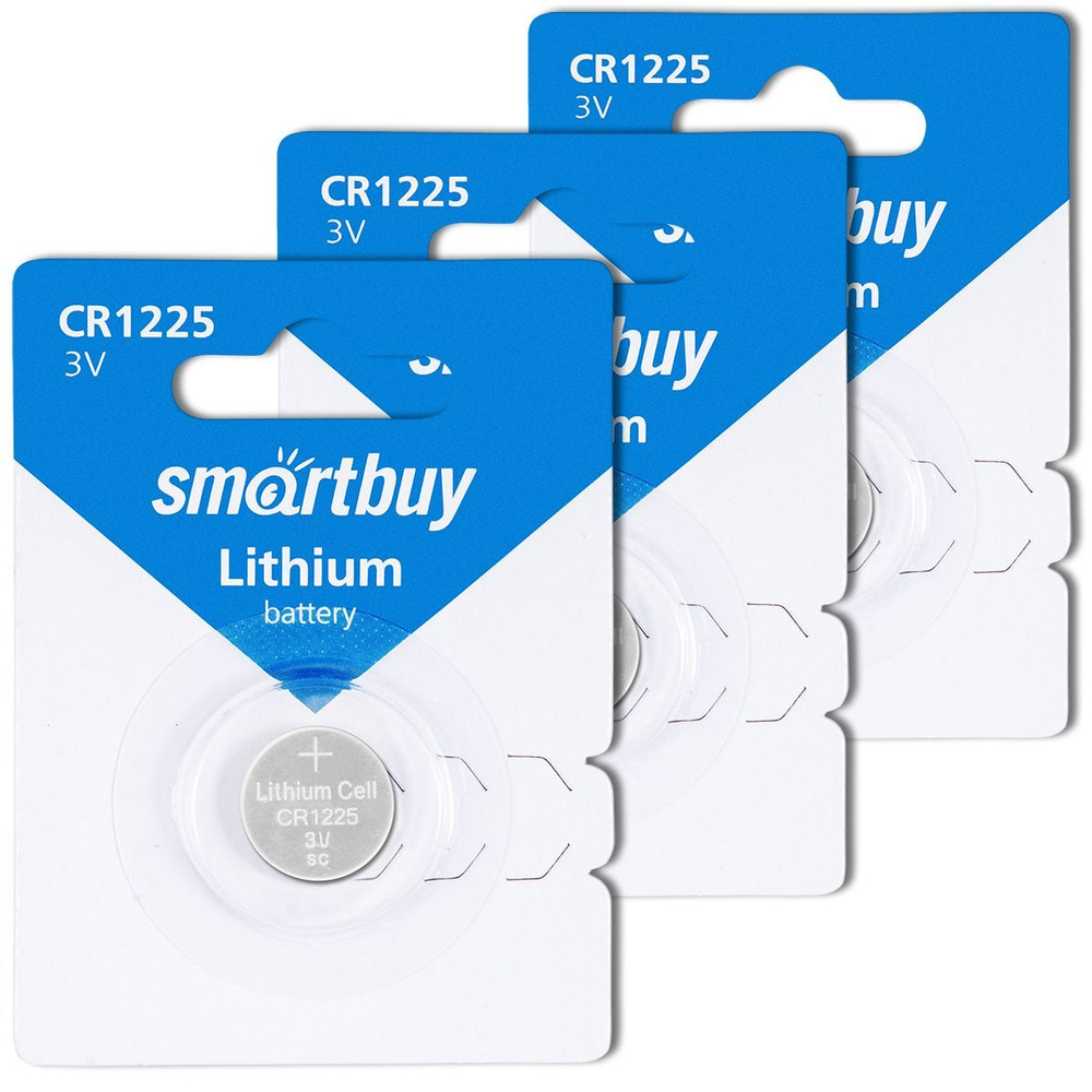 Батарейка CR1225 3V SmartBuy Blister, упаковка 3 шт. - купить с ...