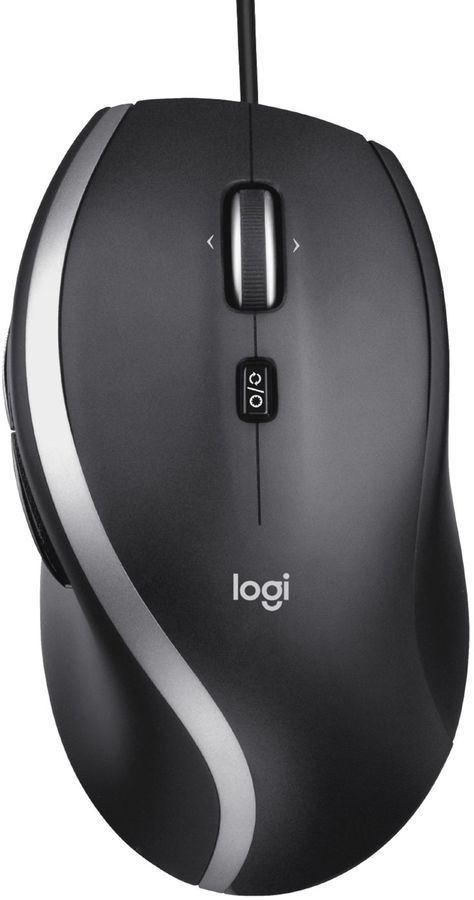 Logitech Мышь проводная M500s, черный, серый #1