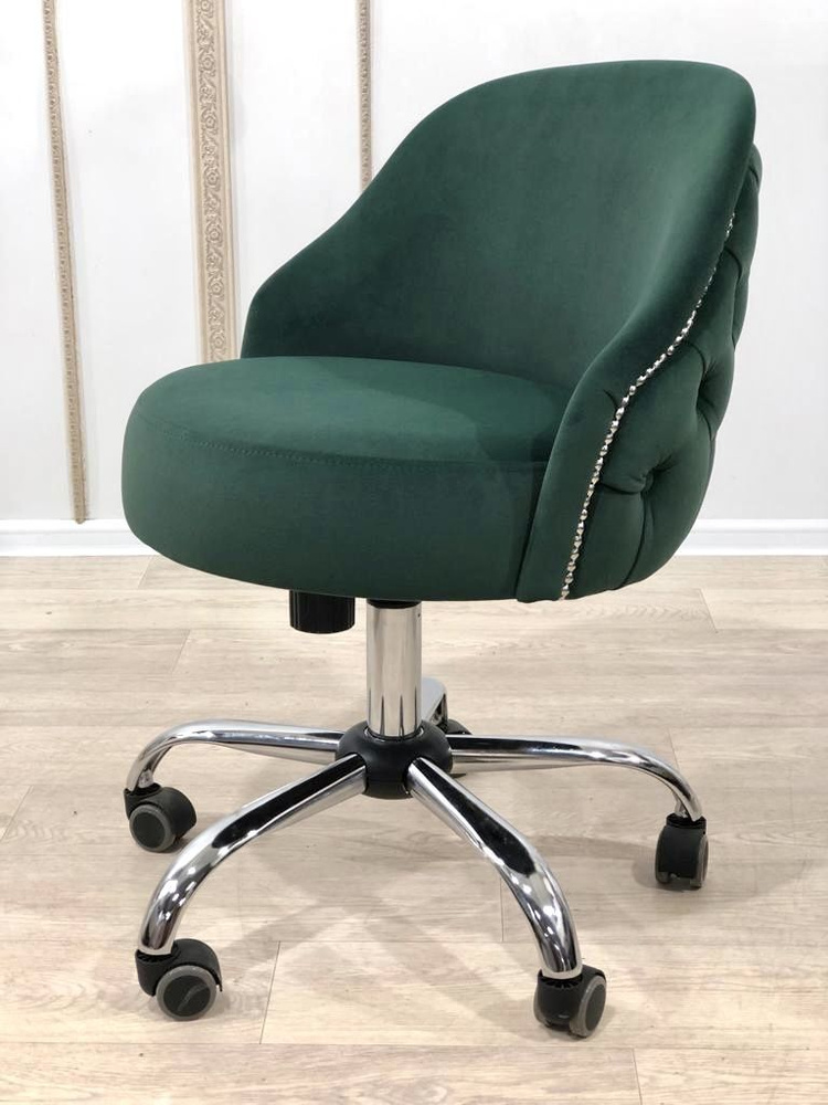 MJ mebel Офисный стул, Бук, Ткань, темно-зеленый #1