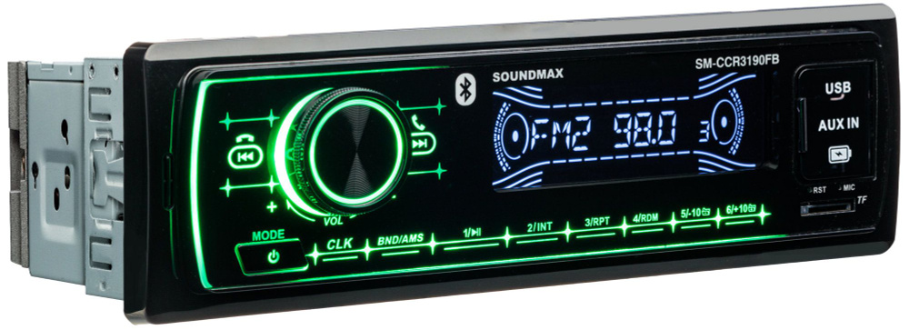 Автомагнитола Soundmax SM-CCR3190FB 1DIN 4x50Вт #1