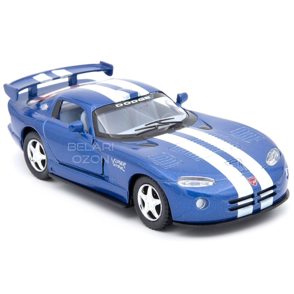 Машинка металлическая Kinsmart 1:36 Dodge Viper (Додж Вайпер) KT5039D инерционная, двери открываются #1