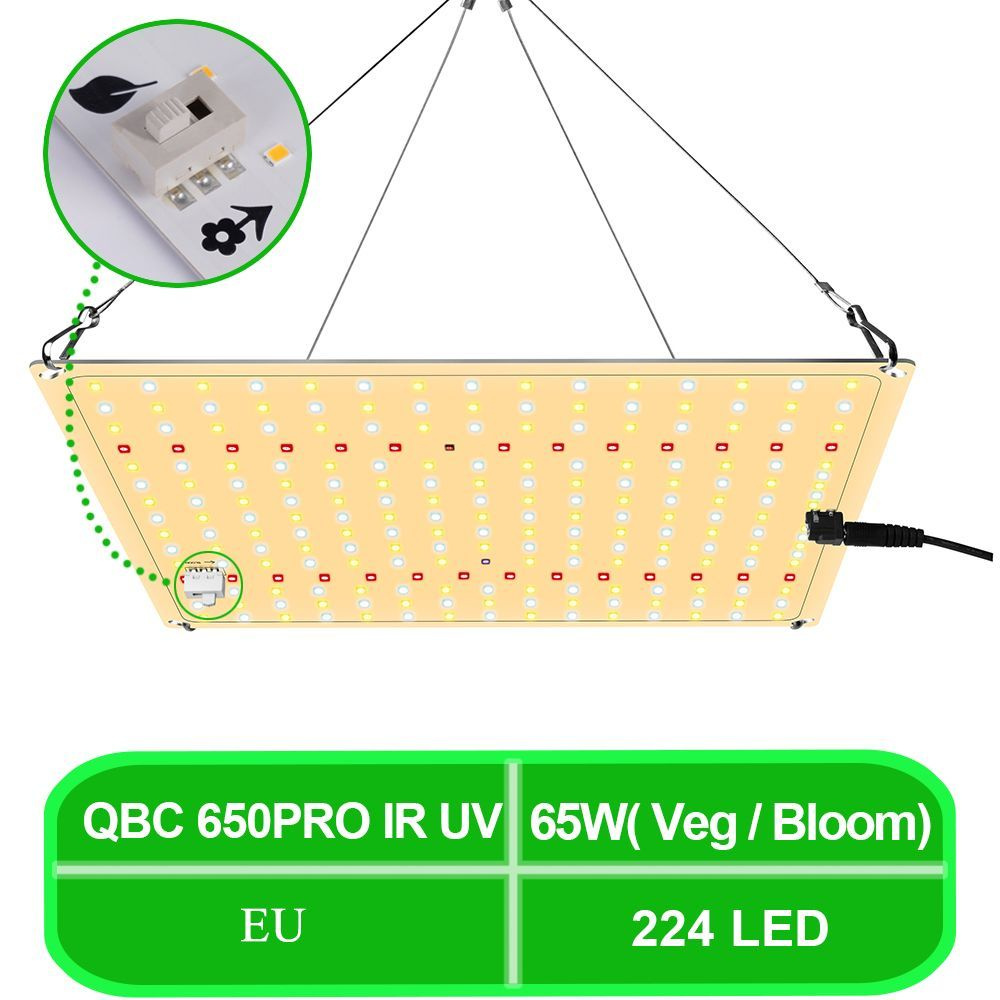 Светильник для растений, фитолампа полный спектр/ quantum board (квантум бор), модель QBC650 PRO, Вилка #1