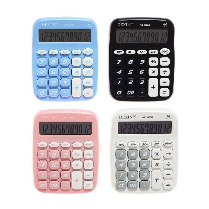 Калькулятор настольный 12-разрядный КК-3825В МИКС #1