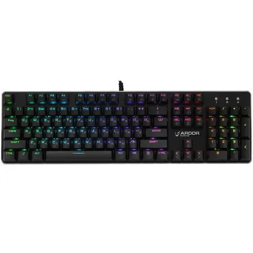 Игровая механическая клавиатура ARDOR GAMING Blade, Gateron Brown, 104 клавиши, RGB, проводная, чёрная. #1