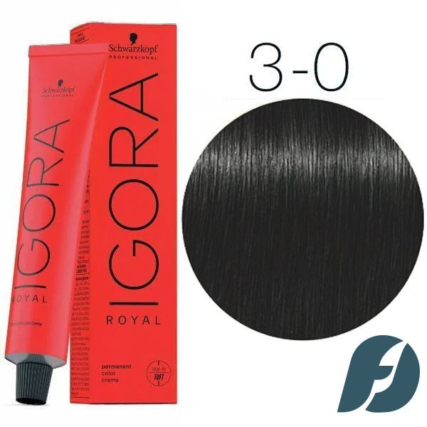 Schwarzkopf Professional Igora Royal Крем-краска для волос 3-0, 60 мл #1