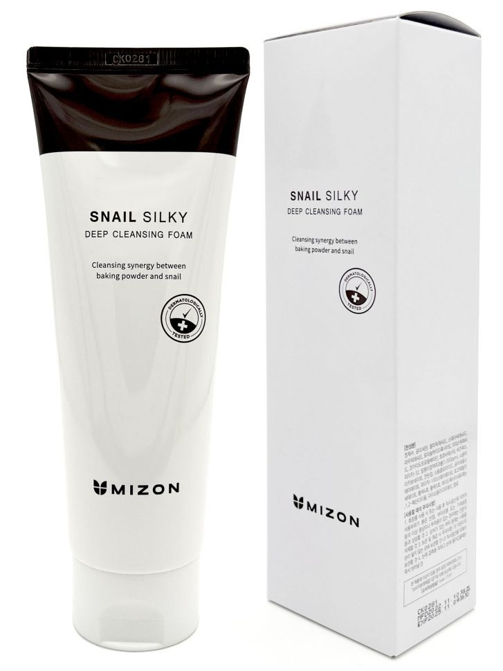 Mizon Пенка для умывания глубоко очищающая с муцином улитки, Корея, Snail Silky Deep Cleansing Foam, #1