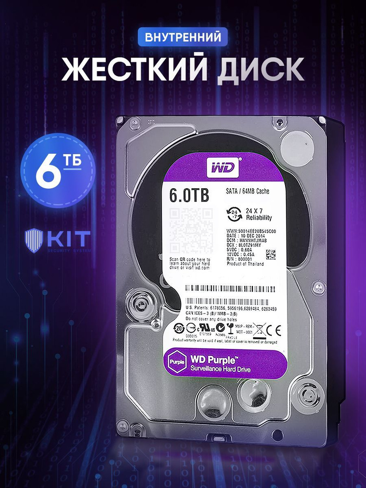 Western Digital 6 ТБ Внутренний жесткий диск DS63HKVS-78 (DS63HKVS-78)  #1