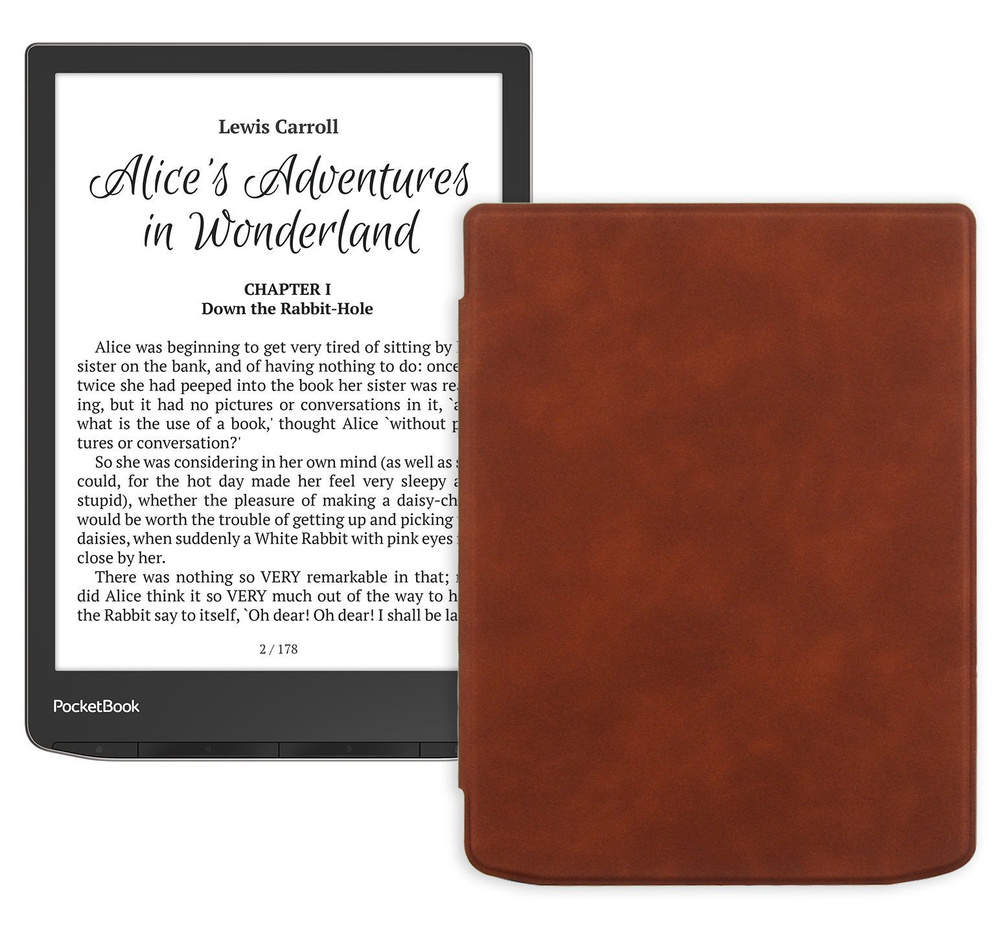 Pocketbook 7.8" Электронная книга 743G InkPad 4, серый, коричневый #1