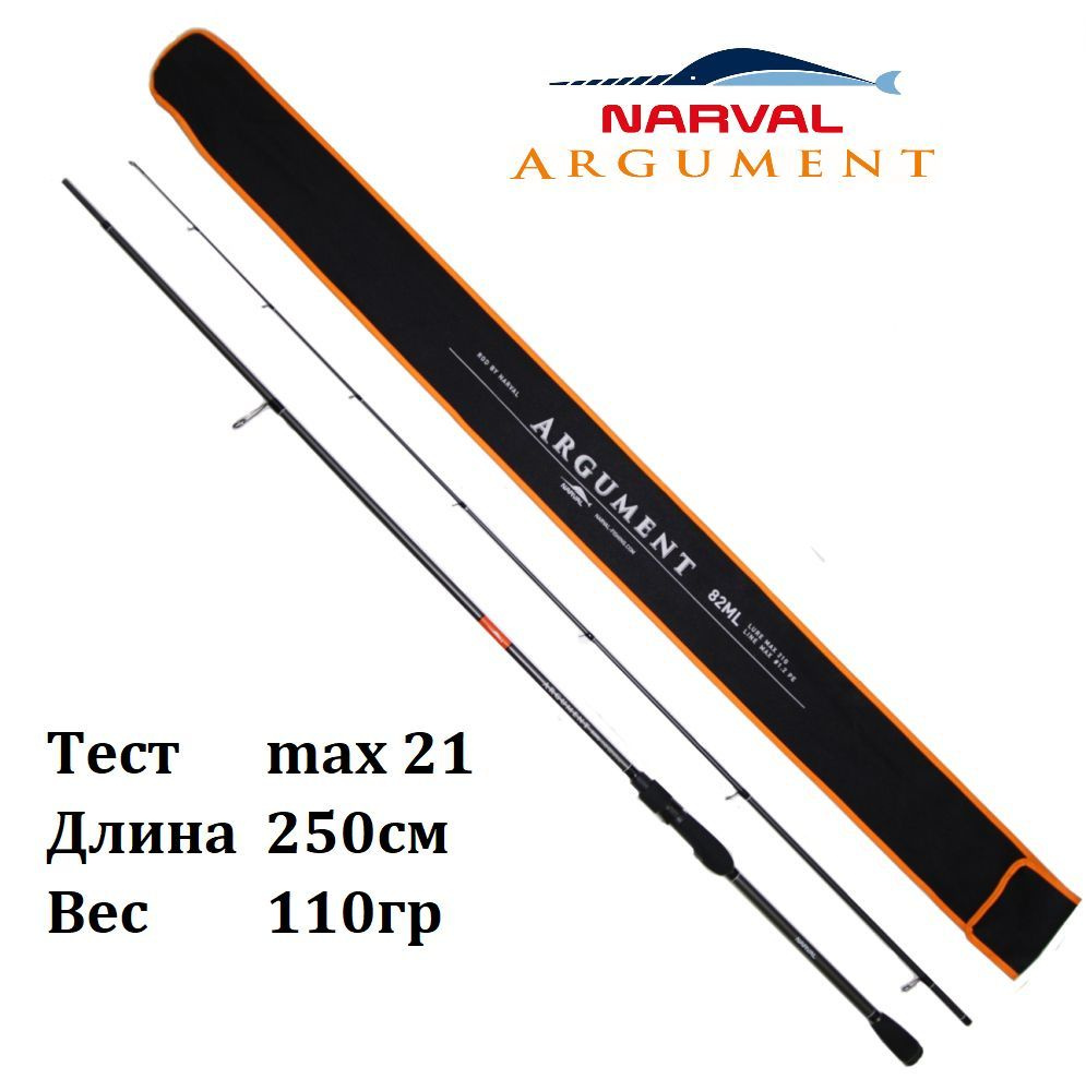 Спиннинг Narval Argument 82ML max 21gr/250cm / Для джига на щуку, судака / Удилище Нарвал Аргумент  #1