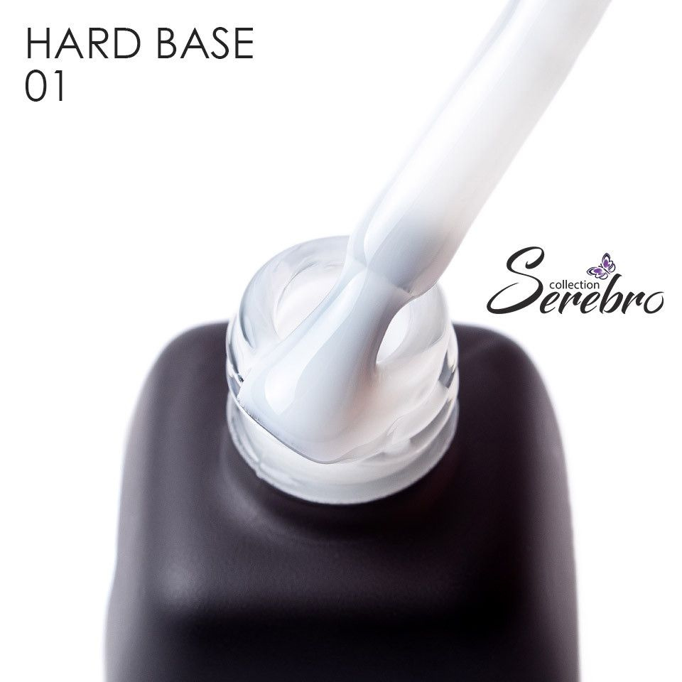 Serebro, Hard base - жесткая камуфлирующая База для ногтей гель лака №01, 11 мл  #1