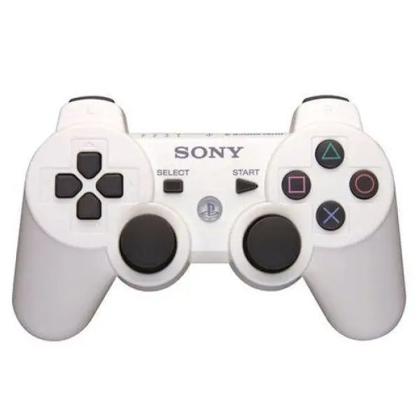 Беспроводной Bluetooth Геймпад для Sony PlayStation 3 Белый / PS3 / Блютуз - Джойстик Дуалшок 3 / Dualshock #1