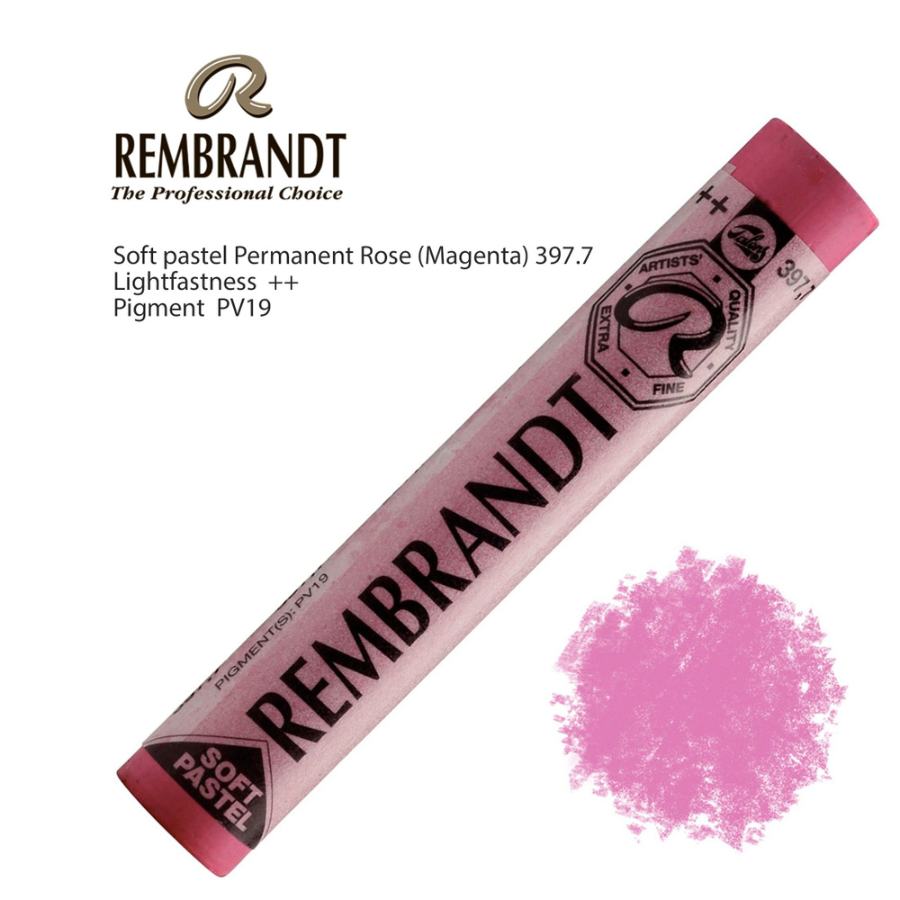 Пастель сухая Rembrandt №397.7 Розовый устойчивый #1