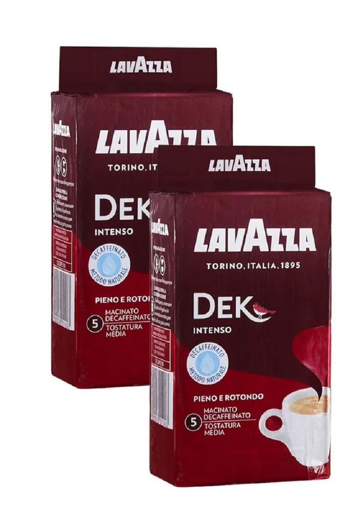 Кофе молотый без кофеина Lavazza Dec Intenso , интенсивный 250г * 2шт.  #1