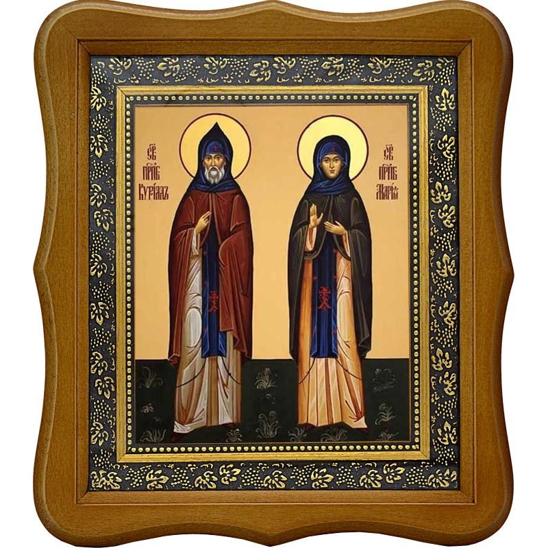 Кирилл и Мария Радонежские Преподобные. Икона на холсте. - купить по ...