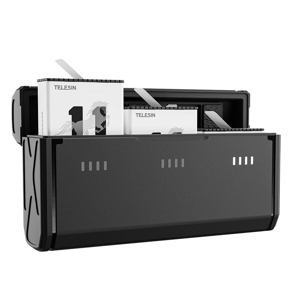 TELESIN Зарядное устройство для аккумуляторных батареек GP-HPK-011, черный, белый  #1