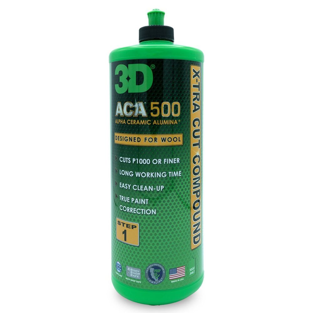 3D Паста на водной основе для низкотемпературной полировки ACA X-tra Cut Compound 0,94л 500OZ32  #1