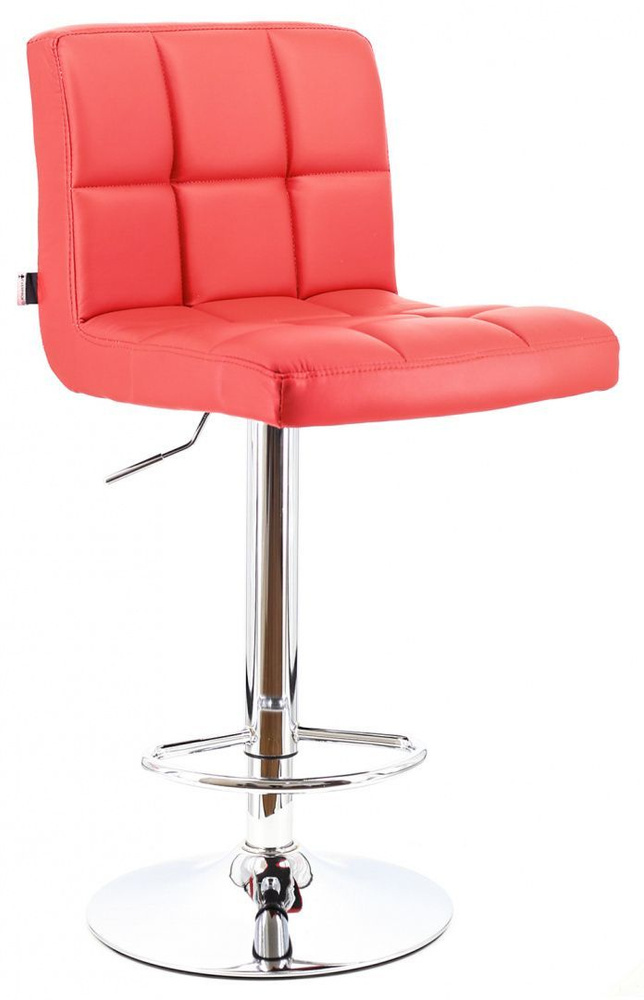 Барный стул Everprof Asti Экокожа Красный / со спинкой / для кухни, комнаты, офиса , кафе, ресторана #1