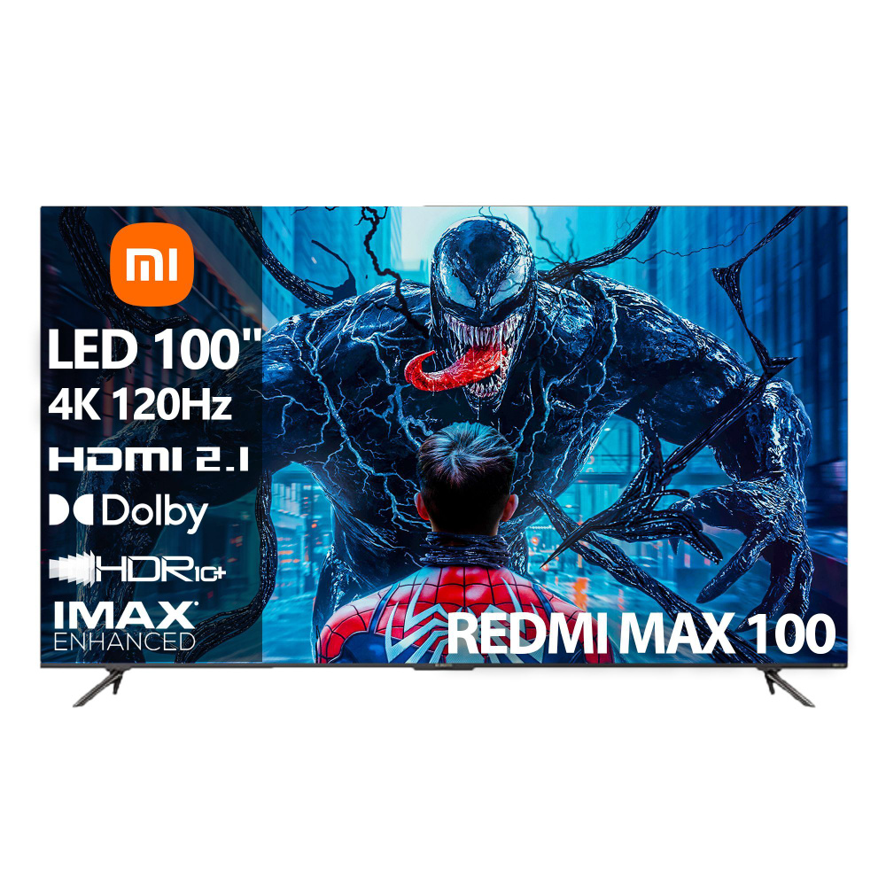 Телевизор 100" 4K HDR, черный #1