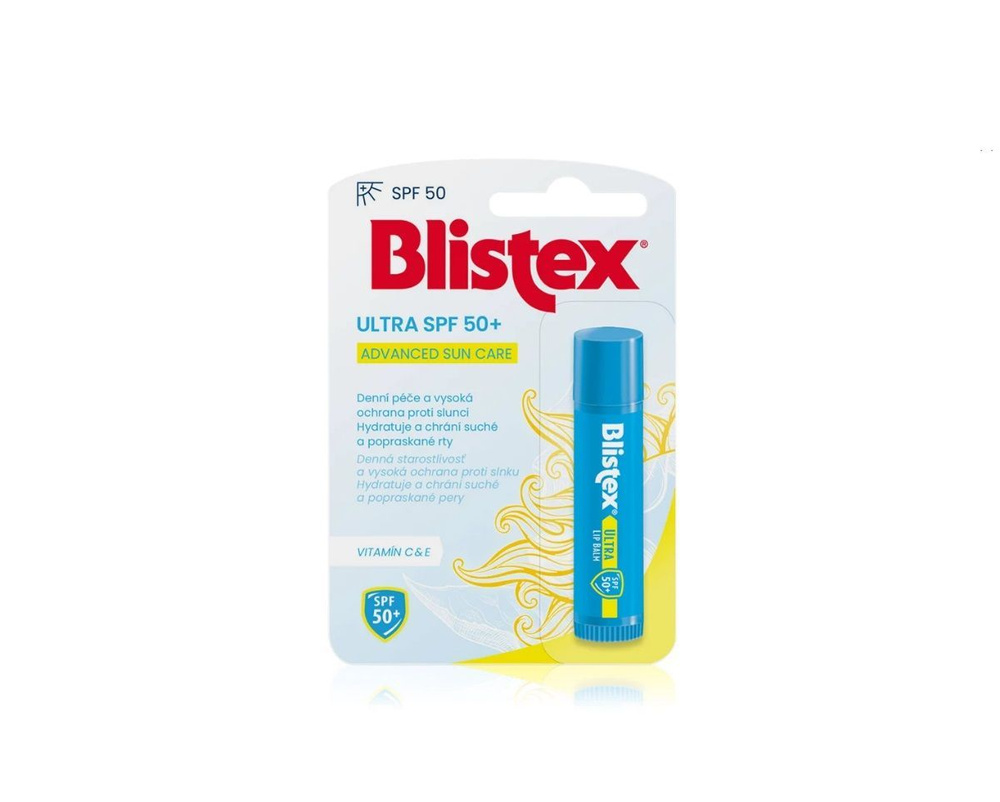 Blistex Увлажняющий бальзам для губ Блистекс Ультра SPF 50+ с витаминами С и Е, США  #1