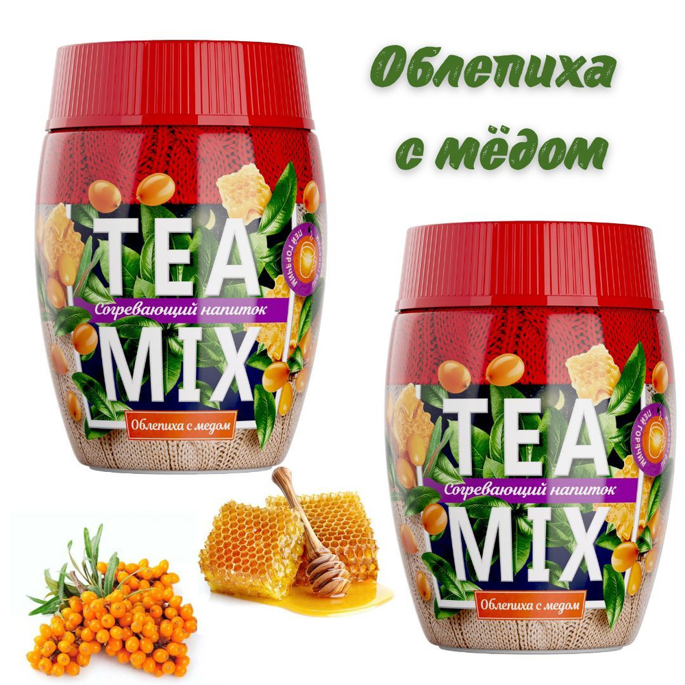 Чай TEAMIX Облепиха с медом,(С натуральными экстрактами, ягодный, растворимый, гранулированный), 2 шт #1