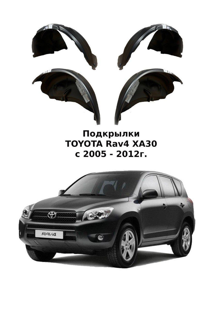 Подкрылки для Toyota RAV4 SWB 2005-2012 короткая база 4 шт. #1