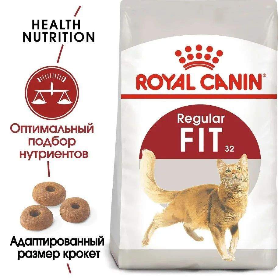 Сухой корм для кошек Royal Canin Fit 32 умеренно активных, имеющих доступ на улицу, с птицей, 4 кг  #1