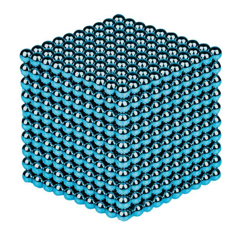 Антистресс игрушка/Неокуб Neocube куб из 1000 магнитных шариков 5мм (бирюзовый)  #1