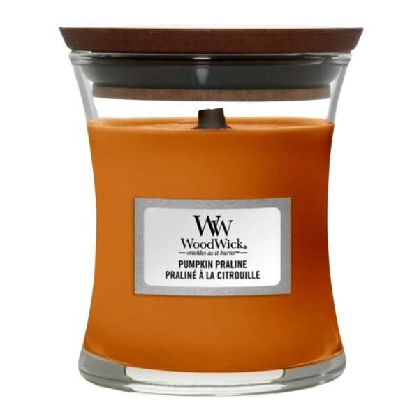 WoodWick Свеча ароматическая "Пралине из тыквы", 11 см х 8 см, 1 шт  #1