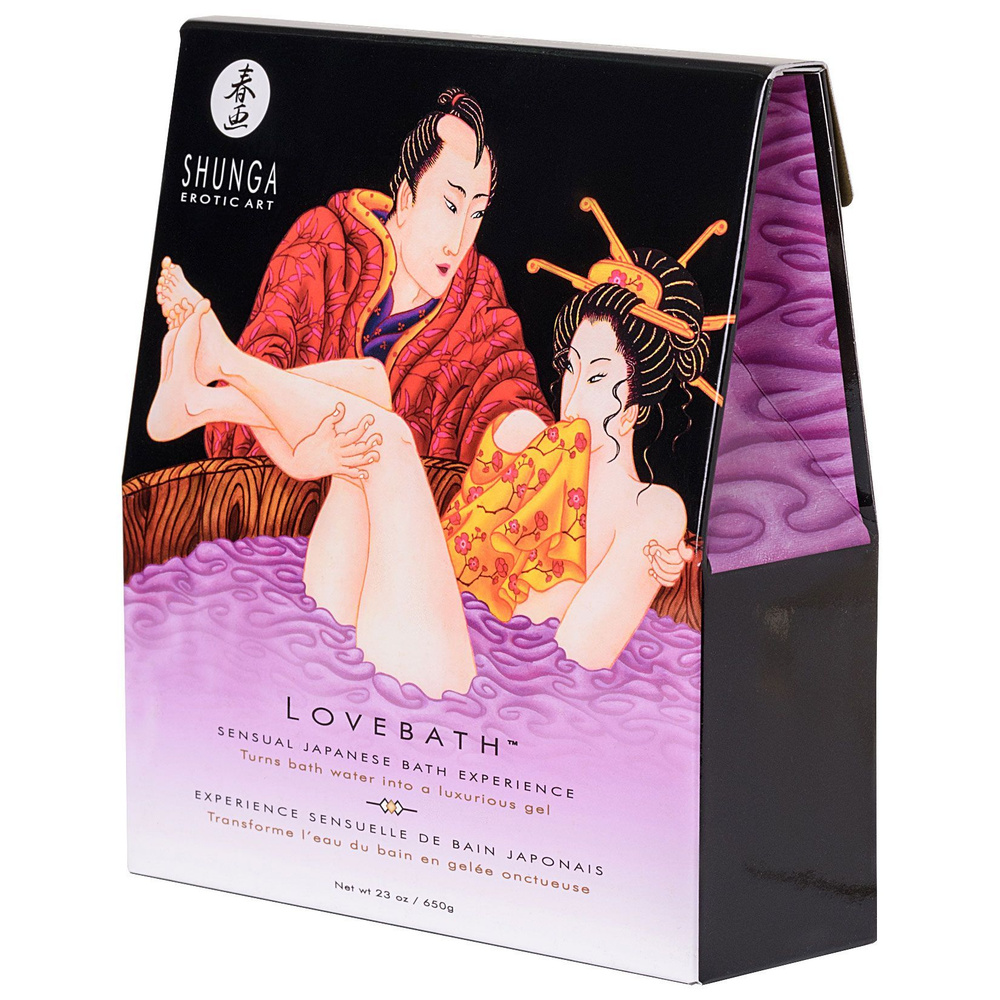 Shunga LoveBath Sensual Lotus, 650 г - соль для ванны "Чувственный Лотос", превращающая воду в гель  #1