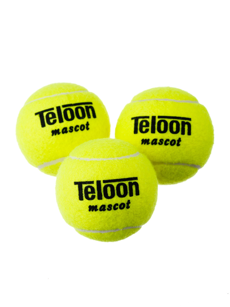 Мяч для большого тенниса Mr.Fox Teloon 3 шт, индивидуальная упаковка  #1