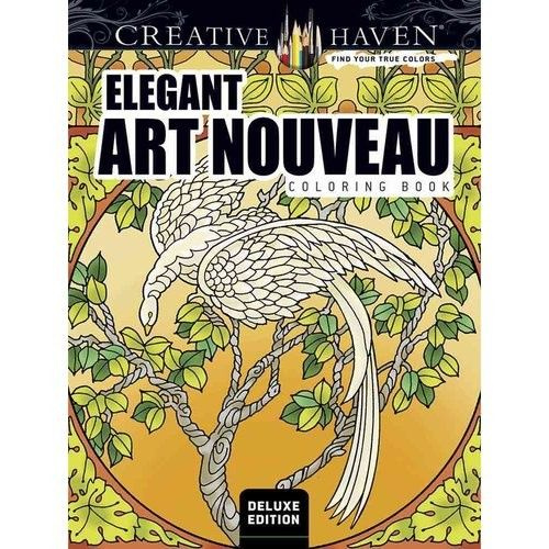 Creative Haven Deluxe Edition Elegant Art Nouveau Coloring Book #1