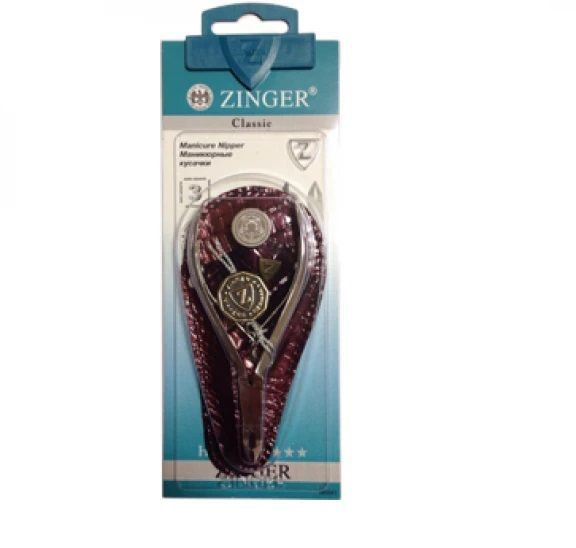 Кусачки маникюрные Zinger Original (Зингер) серебряные в чехле zo B-188 S-SH-LJ-K2SF х 1шт  #1