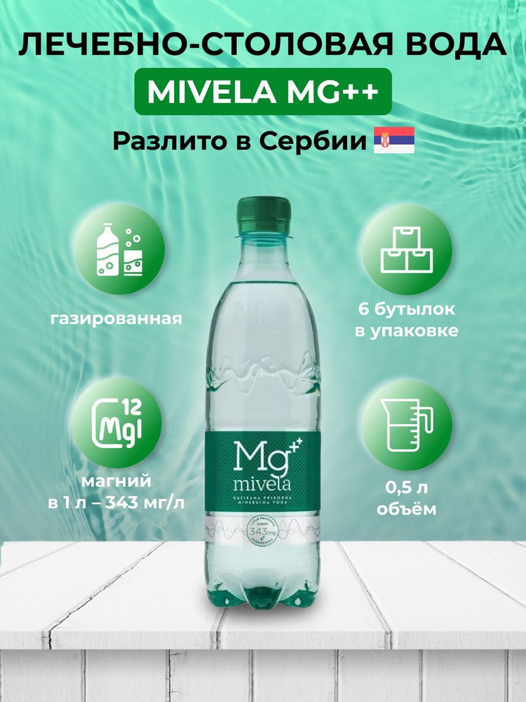 Mivela Вода Минеральная Газированная 500мл. 12шт #1