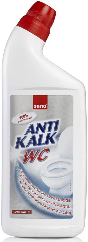 SANO Antikalk Wc средство для чистки унитаза и удаления известкового налета, 750 мл  #1