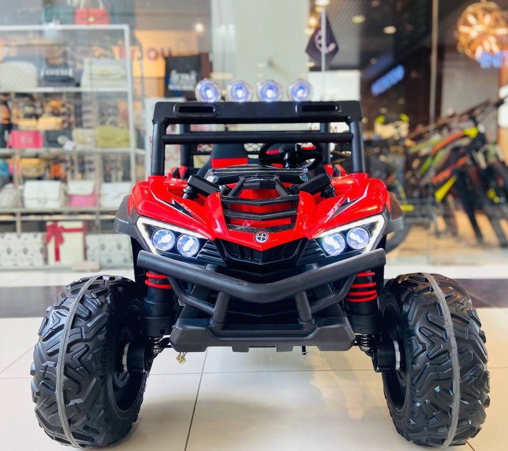 Электромобиль детский багги XGZ1088 красный полный привод 4WD - купить с  доставкой по выгодным ценам в интернет-магазине OZON (1247462973)