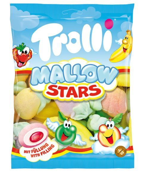 Суфле "Звезды микс маршлеллоу с начинками" 150 гр Германия Trolli  #1