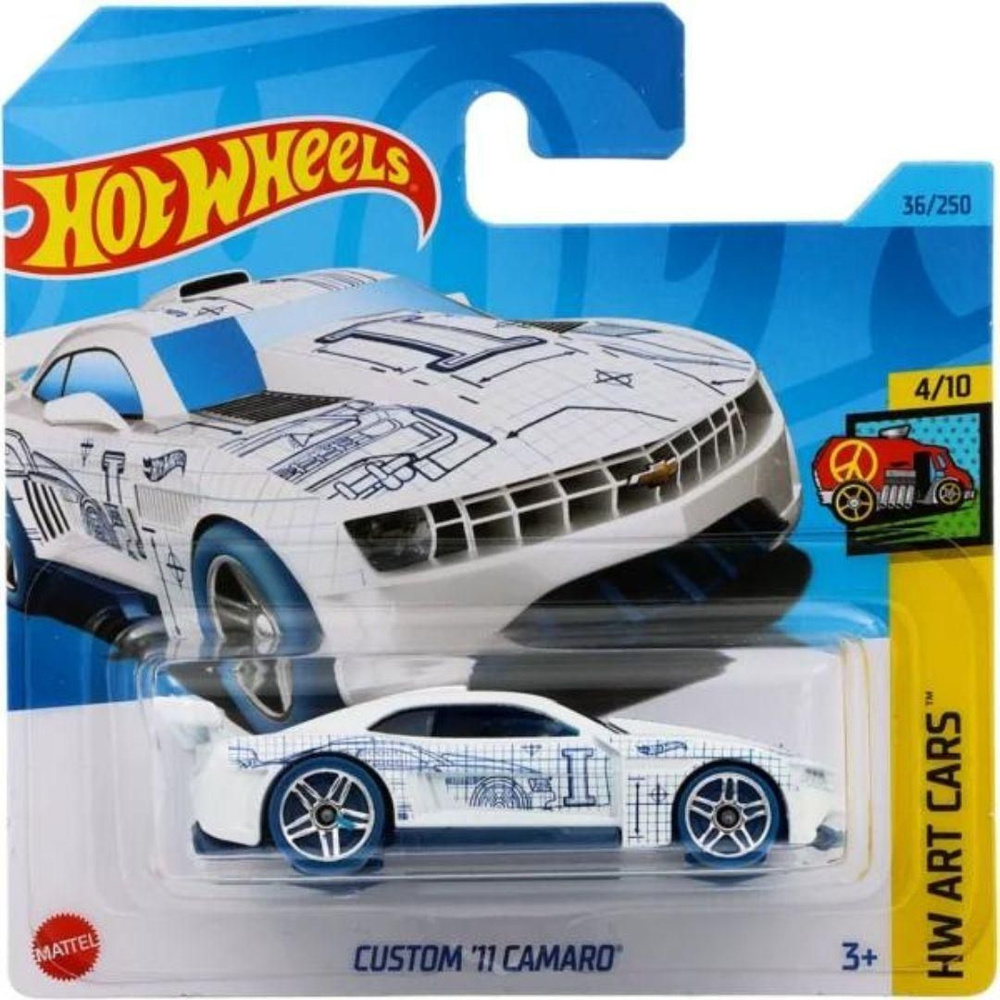 Игрушечная машинка Hot Wheels Custom '11 Camaro White (базовая коллекция 2023 г, 36/250)  #1