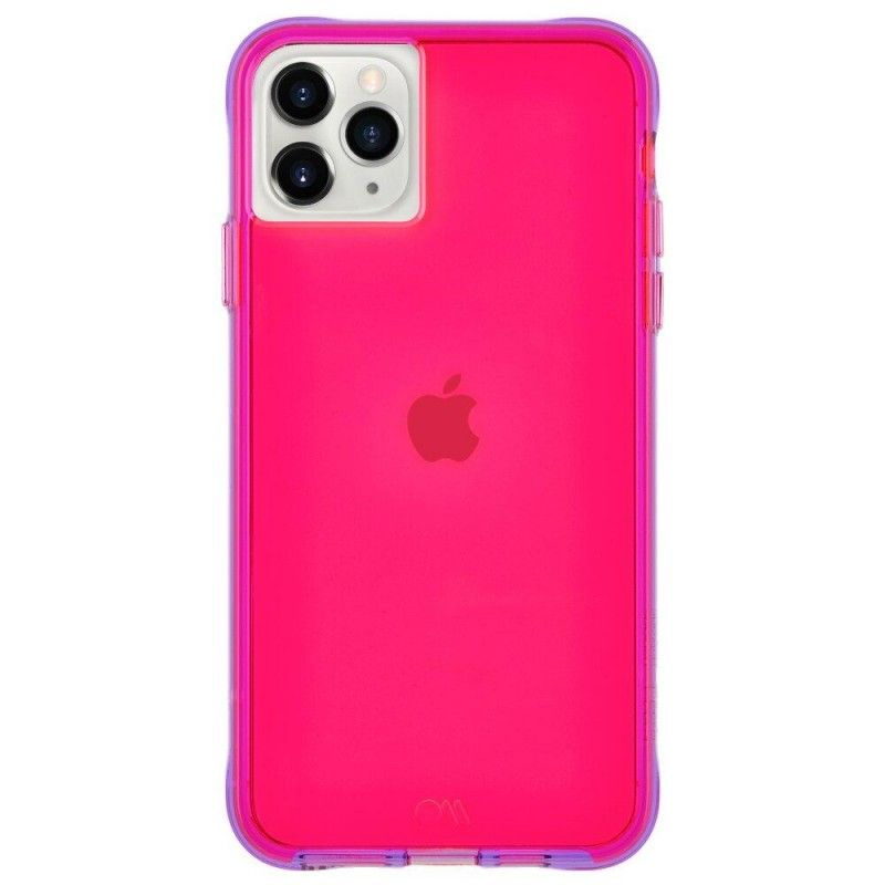 Накладка для iPhone 11 Pro Max Case-Mate Tough NEON розовый/фиолетовый (CM039406)  #1