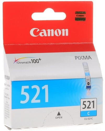 Картридж Canon CLI-521C голубой Canon, оригинальный, 120 страниц, 1 шт  #1