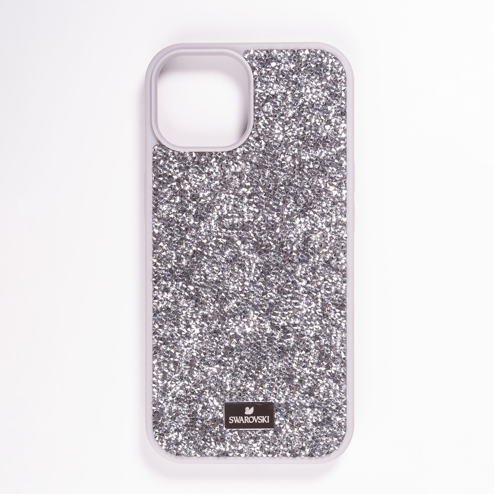 Чехол iPhone 15 Swarovski / Чехол сваровски для айфона 15 Серебристый -  купить с доставкой по выгодным ценам в интернет-магазине OZON (1261400954)