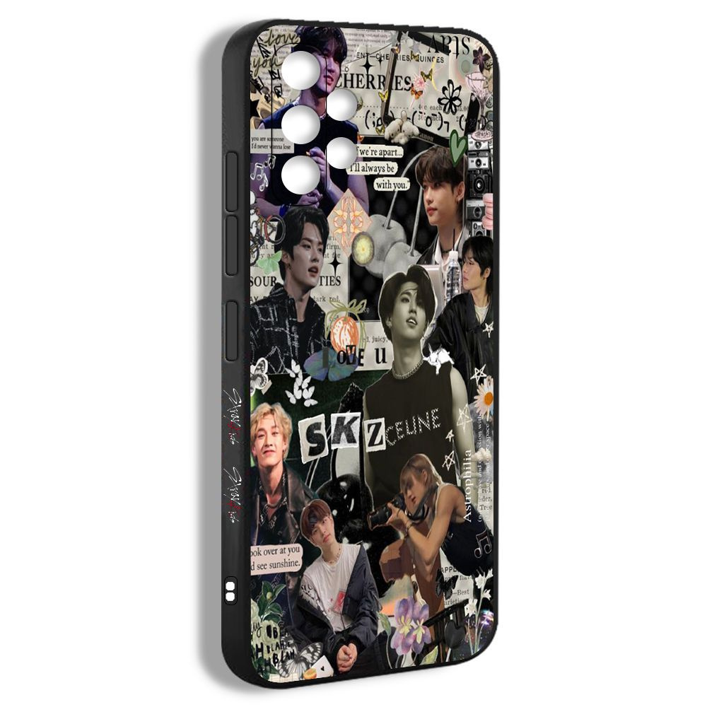 чехол Подходит для Samsung Galaxy A32 4G Stray Kids участники черный коллаж  Мода ITI13 - купить с доставкой по выгодным ценам в интернет-магазине OZON  (1271001991)